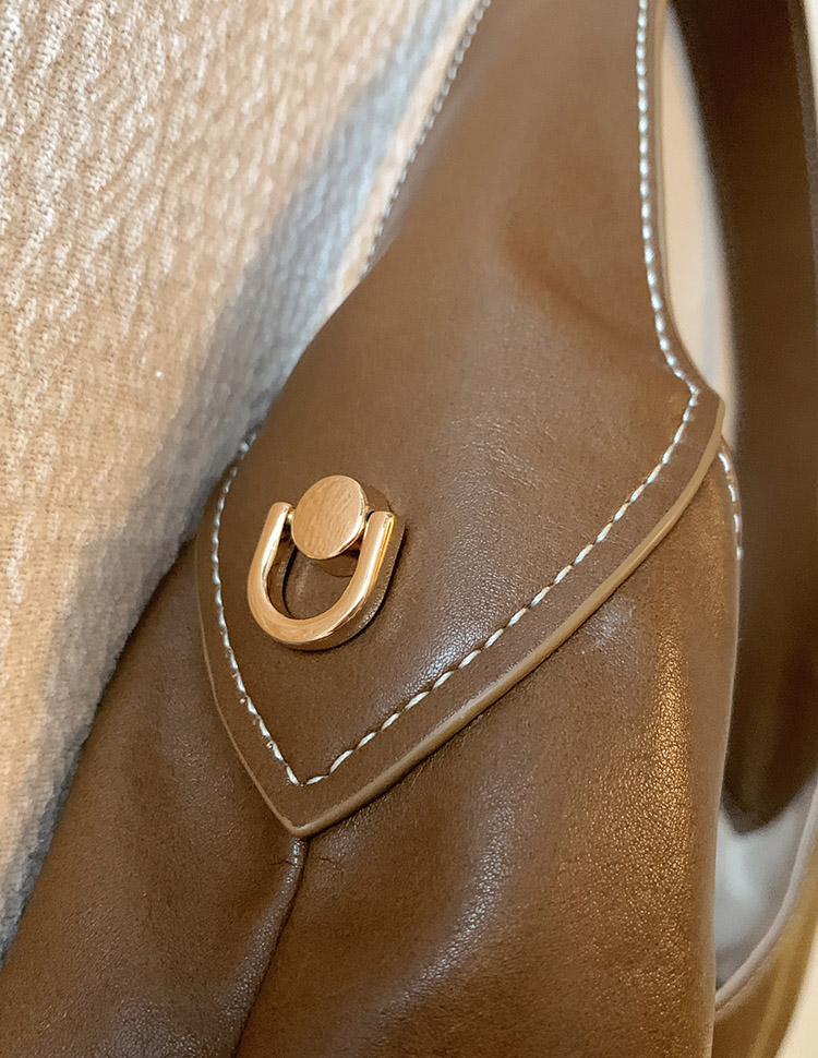 DEEPKEE original nubuck handmade full-grain genuine leather cowhide bag 秋露暖陽托特包 CD33352號