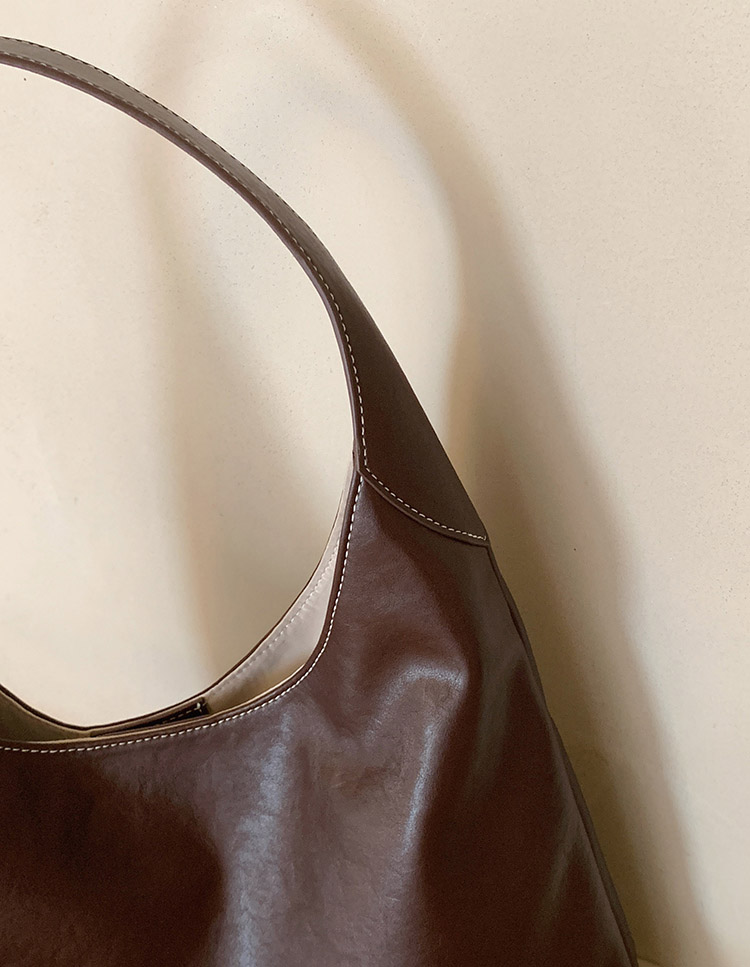 DEEPKEE original nubuck handmade full-grain genuine leather cowhide bag 秋露暖陽托特包 CD33352號