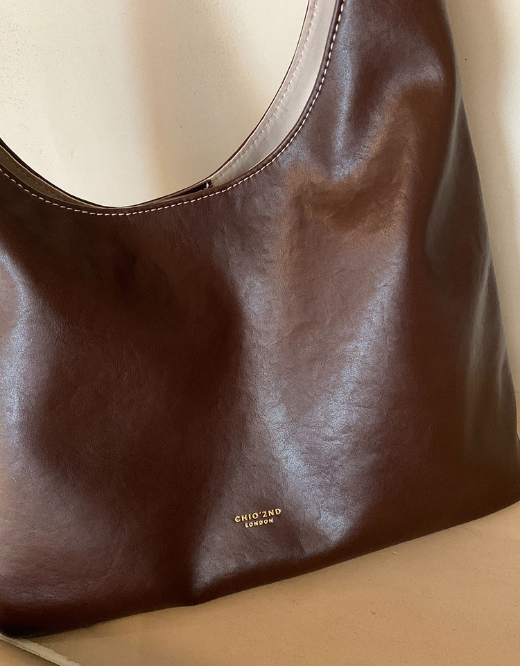 DEEPKEE original nubuck handmade full-grain genuine leather cowhide bag 秋露暖陽托特包 CD33352號