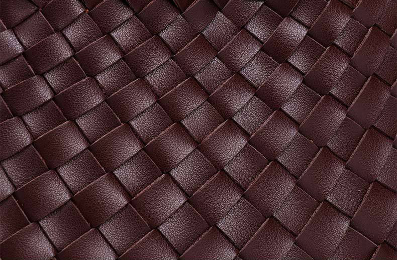 DEEPKEE original nubuck handmade full-grain genuine leather cowhide bag 手工編織包款度假菜籃子女包 CR20 號