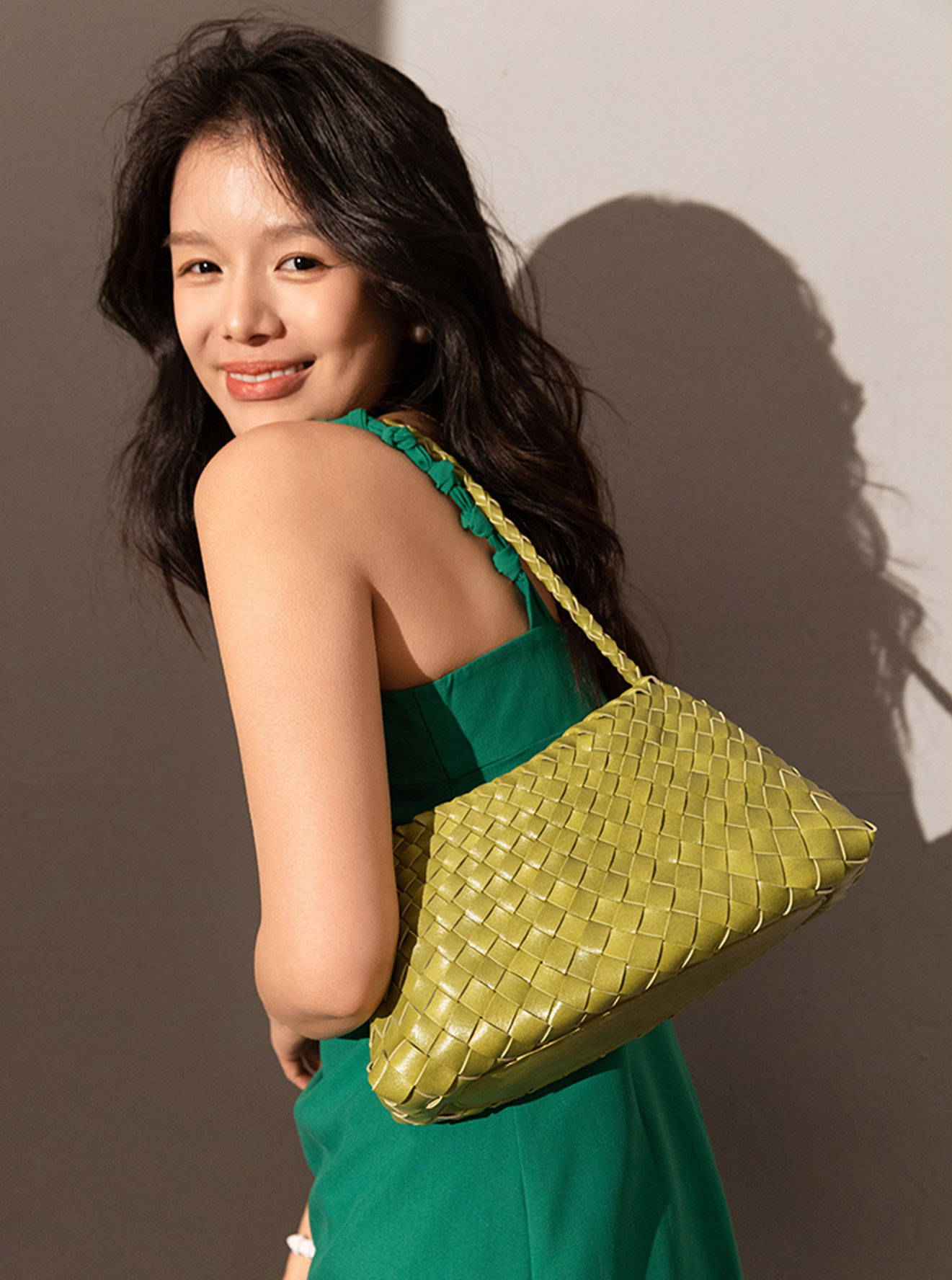 DEEPKEE original nubuck handmade full-grain genuine leather cowhide bag 手工編織包款度假菜籃子女包 CR20 號