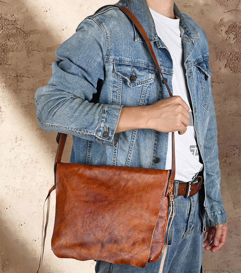 香港狄記皮具 狄記 原創真皮手工 ins郵差包 ins風格包包 頭層牛皮包包 皮革 原創手工真皮 皮件 DEEPKEE 復古真皮手工包