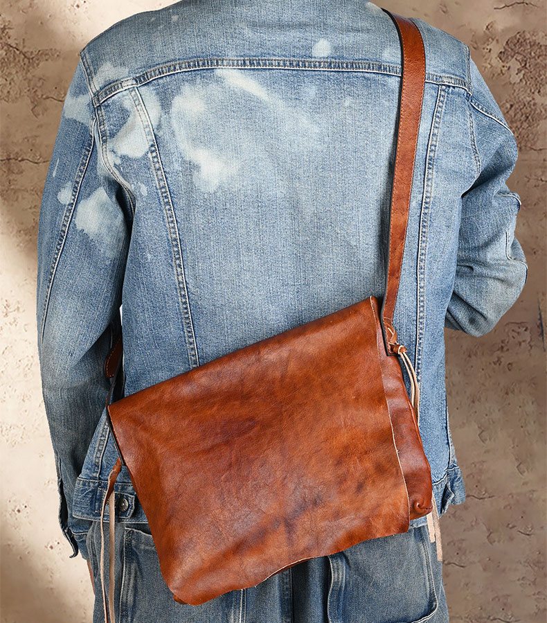 香港狄記皮具 狄記 原創真皮手工 ins郵差包 ins風格包包 頭層牛皮包包 皮革 原創手工真皮 皮件 DEEPKEE 復古真皮手工包