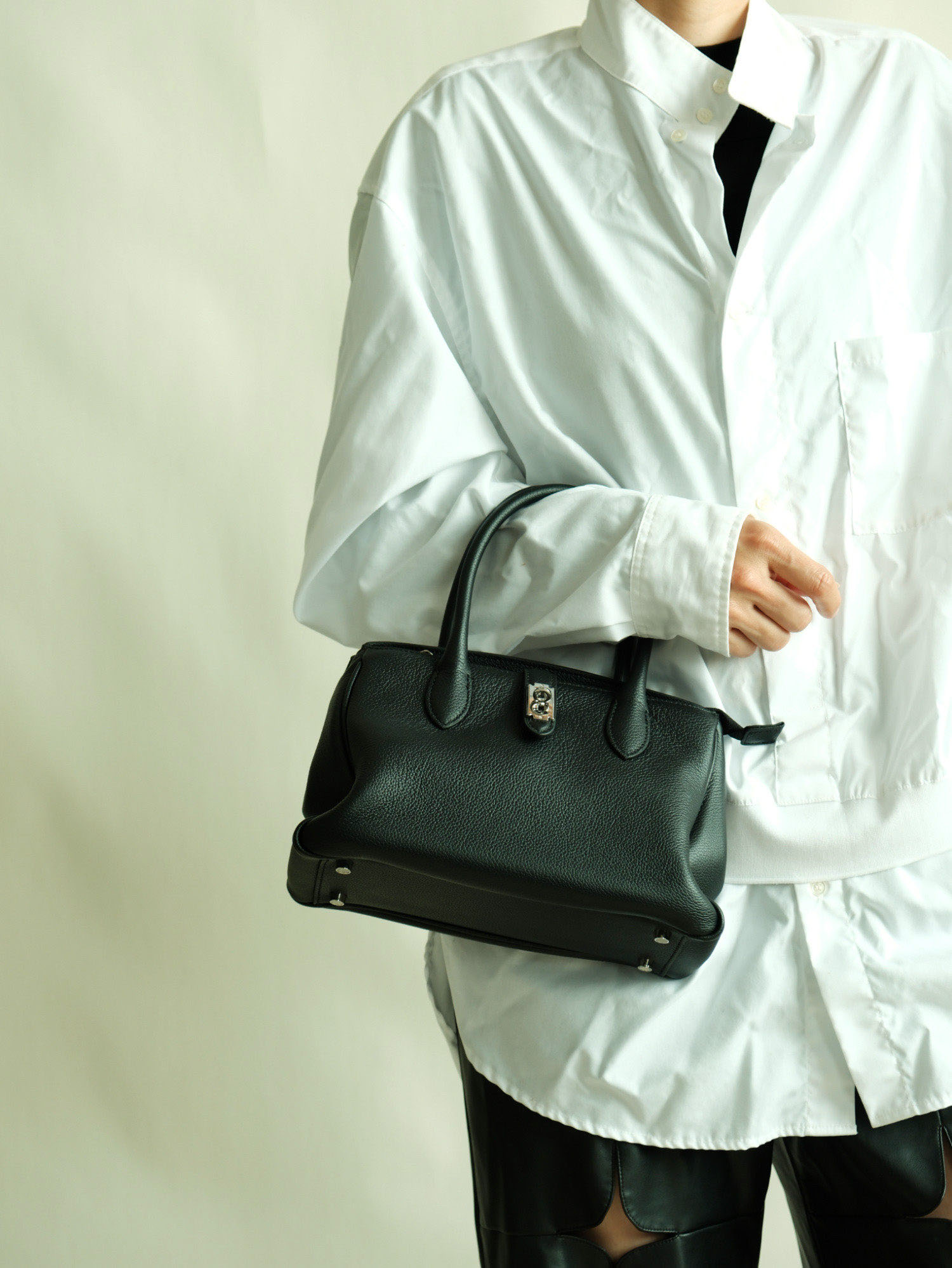 DEEPKEE 質感粒面本革手提包 F326 號