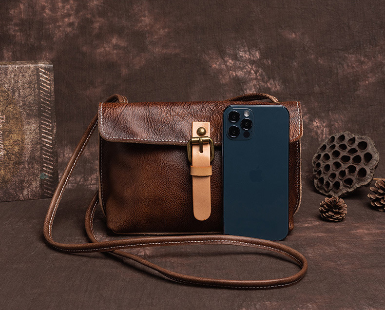 香港狄記皮具 狄記 原創真皮手工 ins郵差包 ins風格包包 頭層牛皮包包 皮革 原創手工真皮 皮件 DEEPKEE 復古真皮手工包