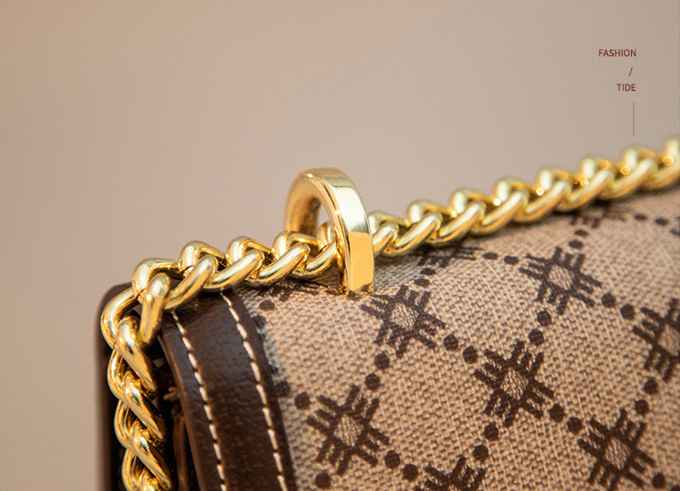 DEEPKEE original nubuck handmade full-grain genuine leather cowhide bag 新款單肩斜挎時尚鍊條包しゅじん手提包 GH-6287 號