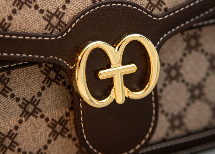 DEEPKEE original nubuck handmade full-grain genuine leather cowhide bag 新款單肩斜挎時尚鍊條包しゅじん手提包 GH-6287 號