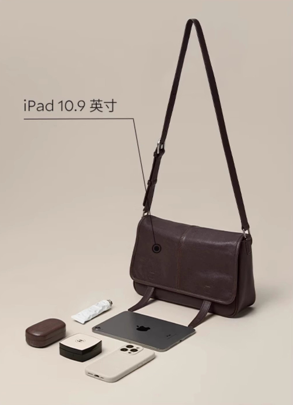 DEEPKEE original nubuck handmade full-grain genuine leather cowhide bag 植鞣牛皮信使郵差包 休閒萬搭復古 HU6758 號