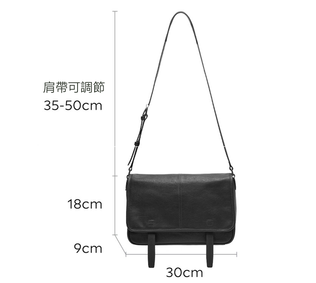 DEEPKEE original nubuck handmade full-grain genuine leather cowhide bag 植鞣牛皮信使郵差包 休閒萬搭復古 HU6758 號