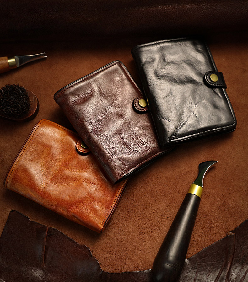 DEEPKEE original nubuck handmade full-grain genuine leather cowhide bag 防盜刷多卡位卡包 男士長款真皮錢包 KW-6189 號