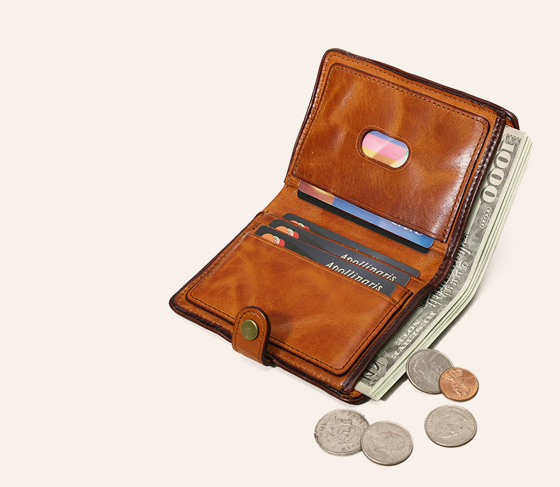 DEEPKEE original nubuck handmade full-grain genuine leather cowhide bag 防盜刷多卡位卡包 男士長款真皮錢包 KW-6189 號