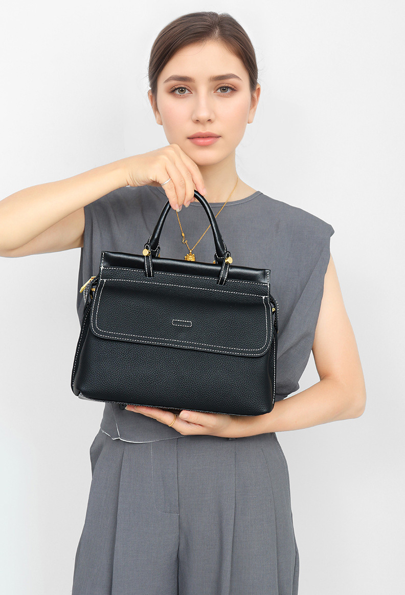 DEEPKEE original nubuck handmade full-grain genuine leather cowhide bag 百搭真皮女士手提包 L2404 號