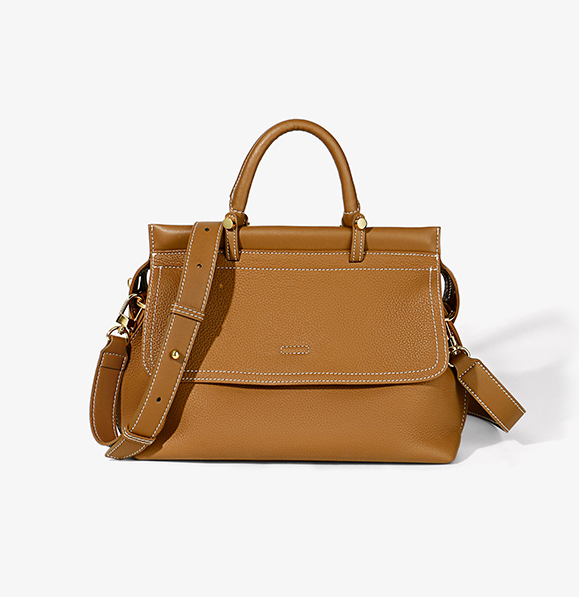 DEEPKEE original nubuck handmade full-grain genuine leather cowhide bag 百搭真皮女士手提包 L2404 號
