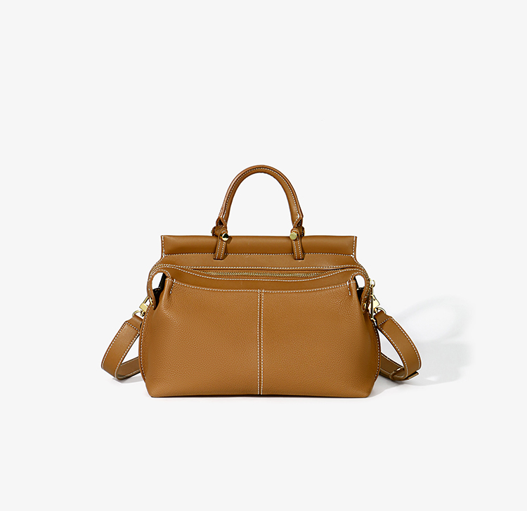 DEEPKEE original nubuck handmade full-grain genuine leather cowhide bag 百搭真皮女士手提包 L2404 號