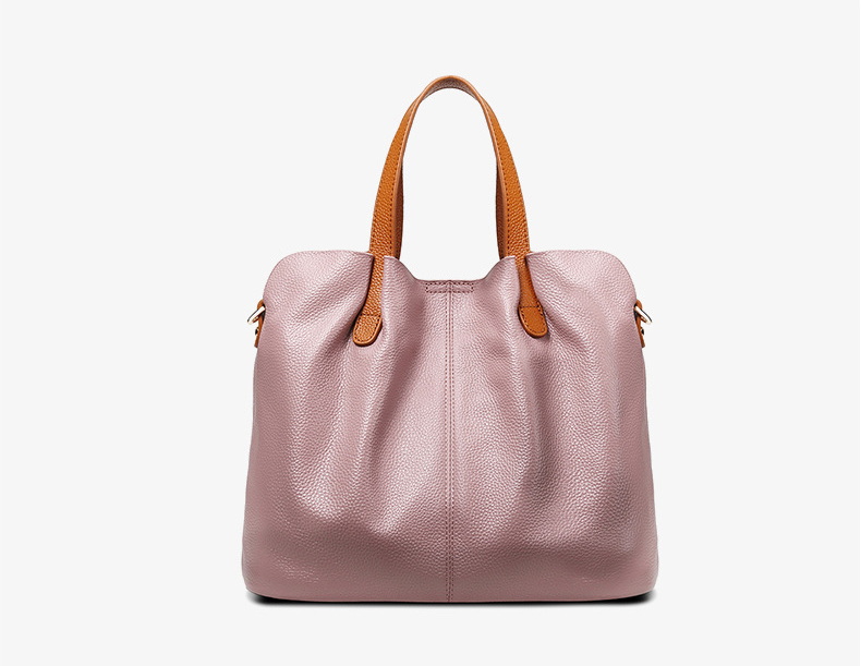 DEEPKEE original nubuck handmade full-grain genuine leather cowhide bag 撞色頭層牛皮女包小眾斜挎手提包包 M156 號
