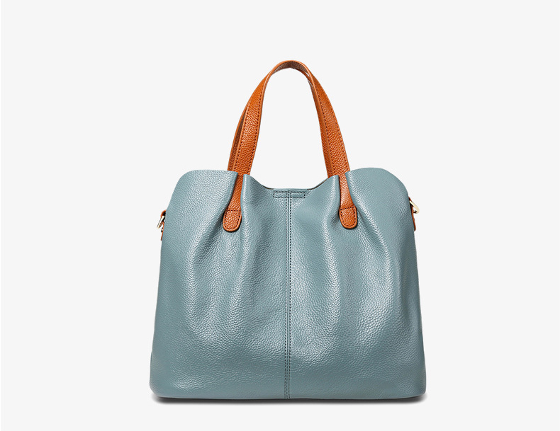 DEEPKEE original nubuck handmade full-grain genuine leather cowhide bag 撞色頭層牛皮女包小眾斜挎手提包包 M156 號