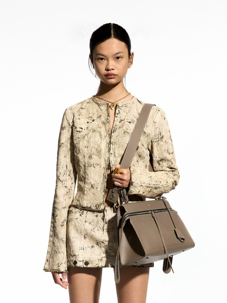 DEEPKEE original nubuck handmade full-grain genuine leather cowhide bag 中號\小號輕便簡約時尚手提單肩斜挎包 MM3700SS 號