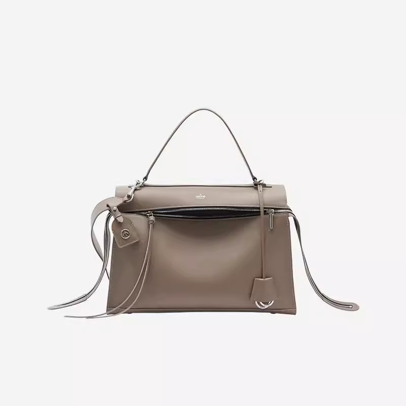 DEEPKEE original nubuck handmade full-grain genuine leather cowhide bag 中號\小號輕便簡約時尚手提單肩斜挎包 MM3700SS 號