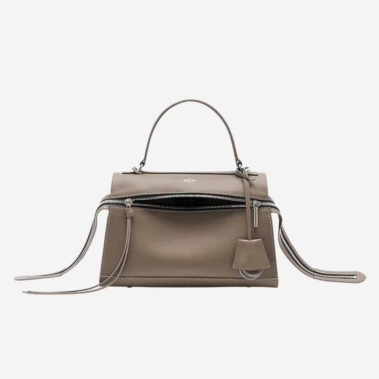 DEEPKEE original nubuck handmade full-grain genuine leather cowhide bag 中號\小號輕便簡約時尚手提單肩斜挎包 MM3700SS 號