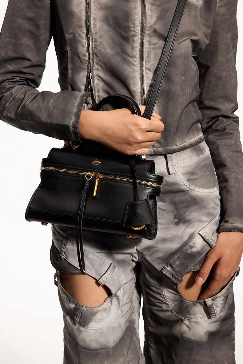 DEEPKEE original nubuck handmade full-grain genuine leather cowhide bag 精緻迷你手提單肩斜挎包 Mini3700 號