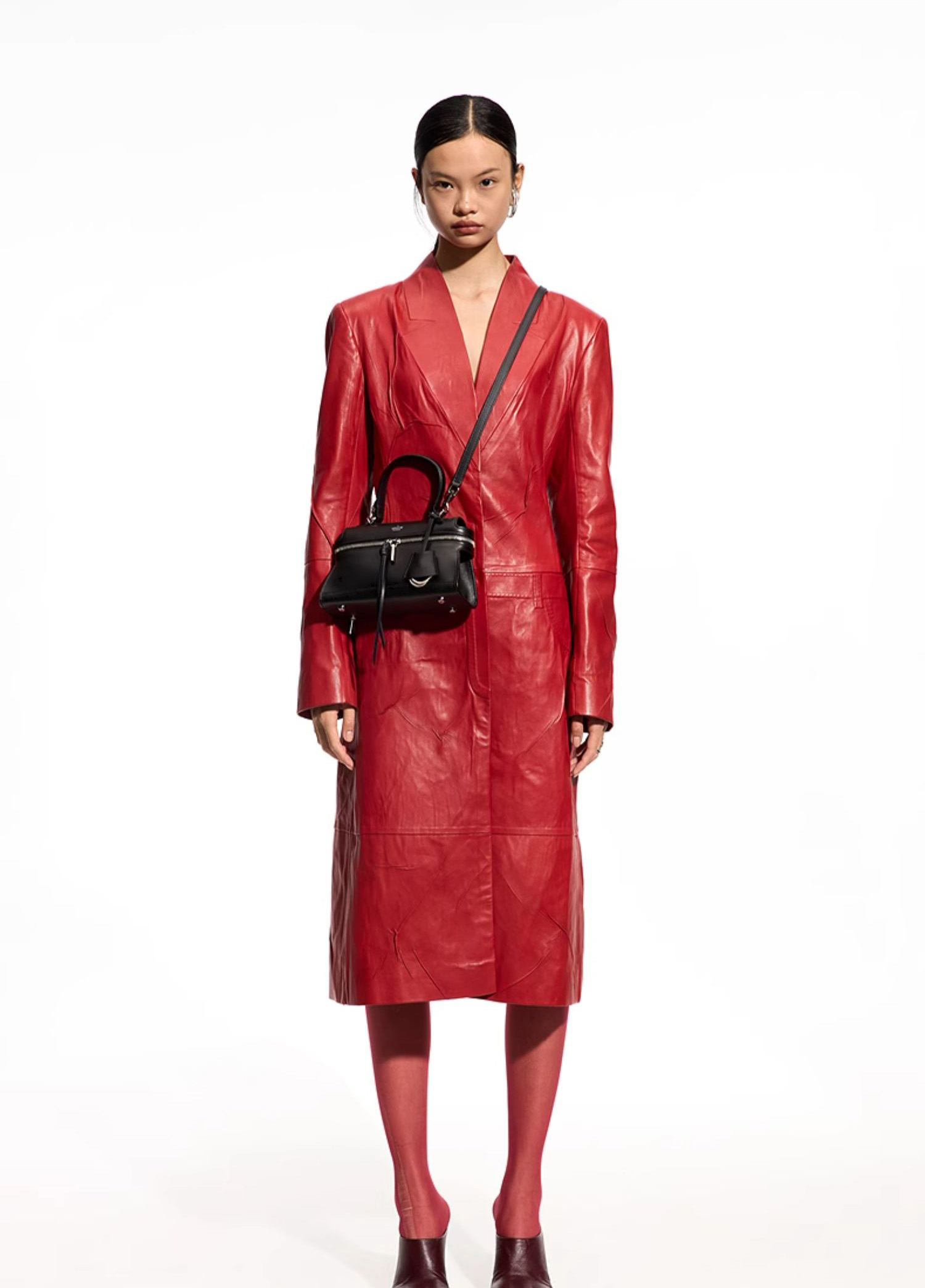 DEEPKEE original nubuck handmade full-grain genuine leather cowhide bag 精緻迷你手提單肩斜挎包 Mini3700 號