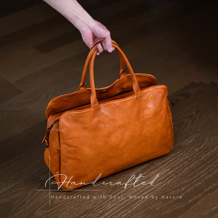 DEEPKEE 手作り真皮百搭旅行手提包 NT9757 號