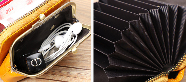 DEEPKEE original nubuck handmade full-grain genuine leather cowhide bag 真皮女士復古零錢包卡包硬幣包頭層牛皮收納包 Q051 號