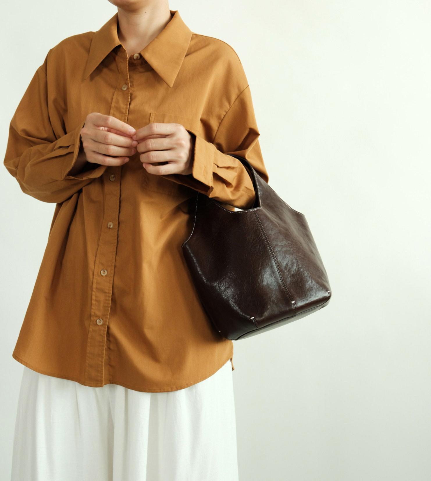 DEEPKEE 手作り眞皮水桶包 RR11 號