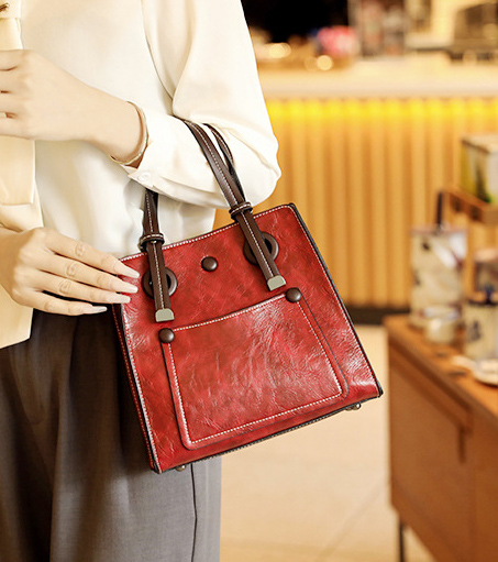 香港狄記皮具 狄記 原創真皮手工 ins郵差包 ins風格包包 頭層牛皮包包 皮革 原創手工真皮 皮件 DEEPKEE 復古真皮手工包