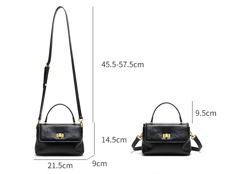 DEEPKEE original nubuck handmade full-grain genuine leather cowhide bag 真皮大容量手提單肩小方包 V90638 號