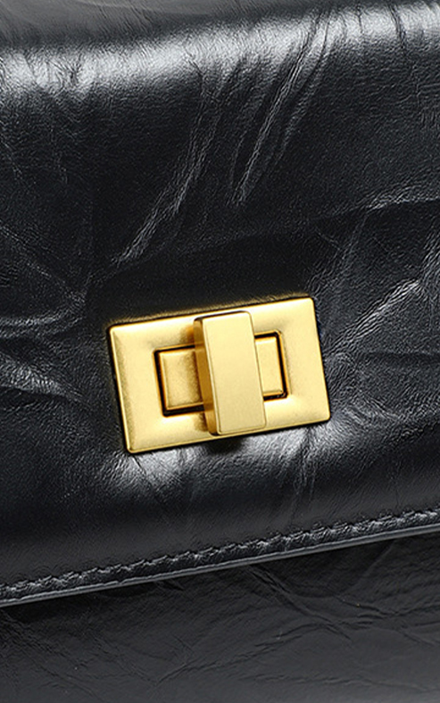 DEEPKEE original nubuck handmade full-grain genuine leather cowhide bag 真皮大容量手提單肩小方包 V90638 號