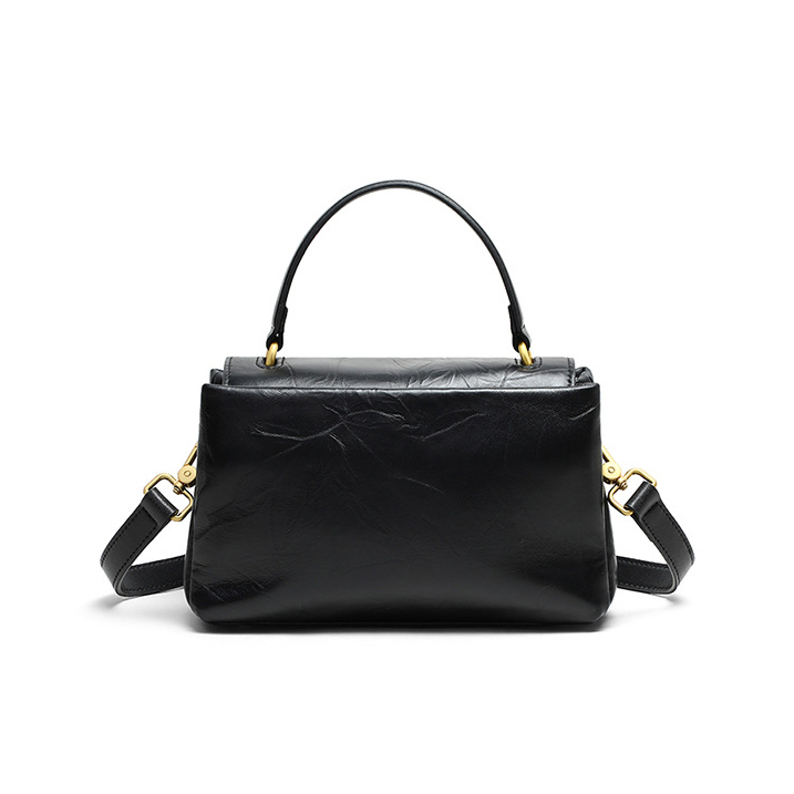 DEEPKEE original nubuck handmade full-grain genuine leather cowhide bag 真皮大容量手提單肩小方包 V90638 號