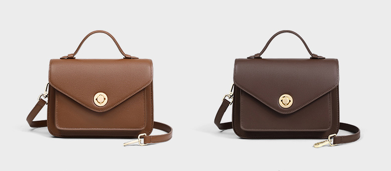 DEEPKEE original nubuck handmade full-grain genuine leather cowhide bag 時尚女包メールバッグ真皮搭單肩手提包 V90692 號