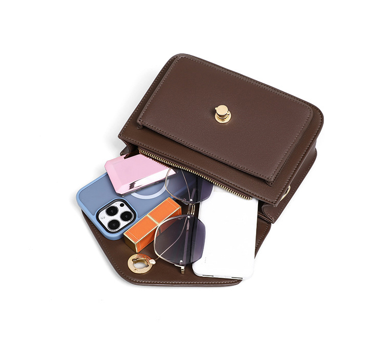 DEEPKEE original nubuck handmade full-grain genuine leather cowhide bag 時尚女包メールバッグ真皮搭單肩手提包 V90692 號