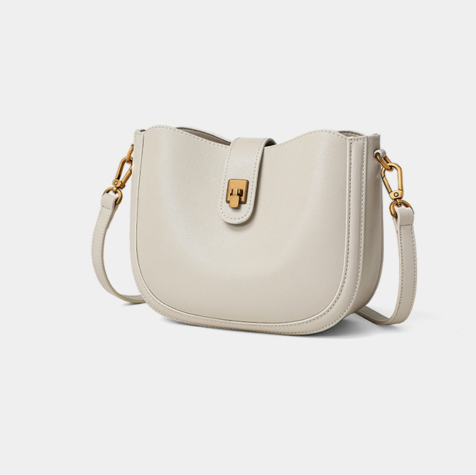 DEEPKEE original nubuck handmade full-grain genuine leather cowhide bag 馬鞍包時尚百搭斜挎包 V92008 號