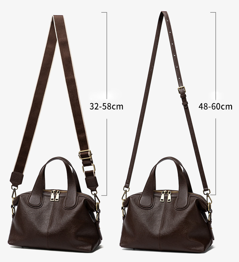 DEEPKEE original nubuck handmade full-grain genuine leather cowhide bag 真皮大容量波士頓包手提包 V92663 號