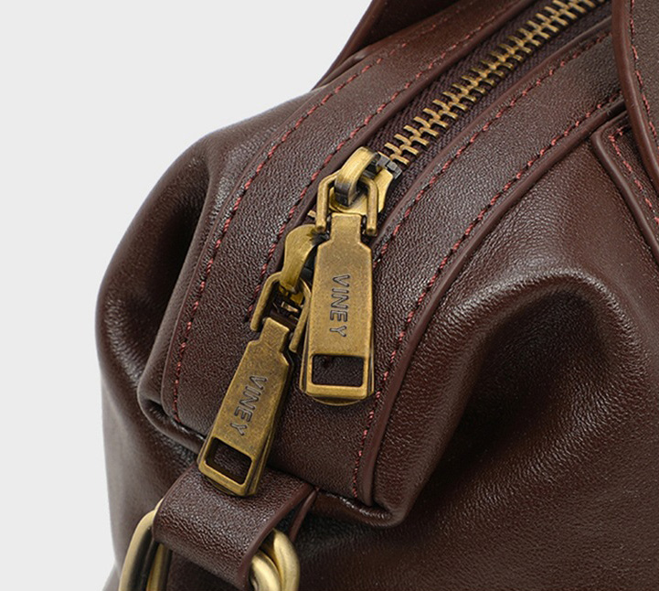 DEEPKEE original nubuck handmade full-grain genuine leather cowhide bag 真皮大容量波士頓包手提包 V92663 號