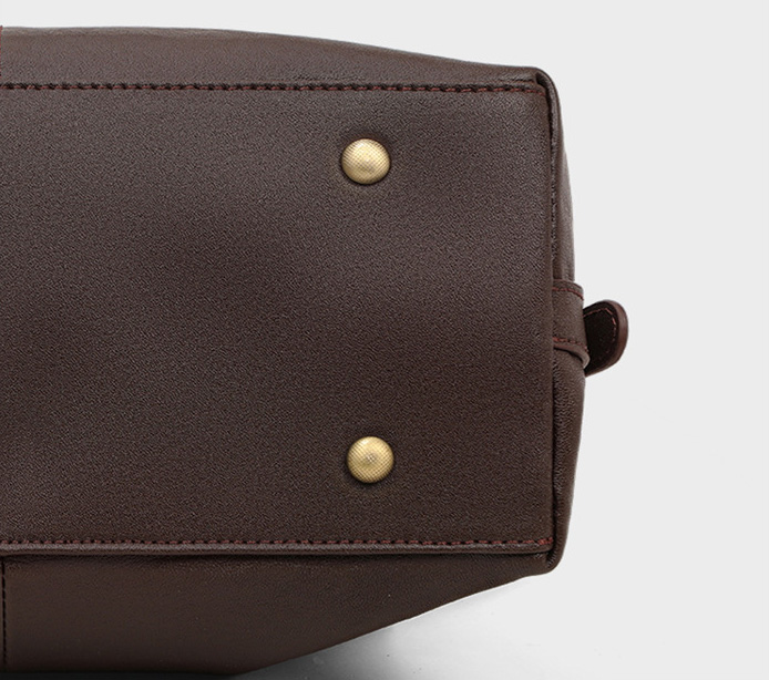 DEEPKEE original nubuck handmade full-grain genuine leather cowhide bag 真皮大容量波士頓包手提包 V92663 號