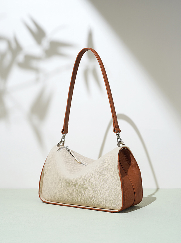 DEEPKEE original nubuck handmade full-grain genuine leather cowhide bag 閒趣手提單肩腋下包 斜挎女包 波士頓包 XA2010 號