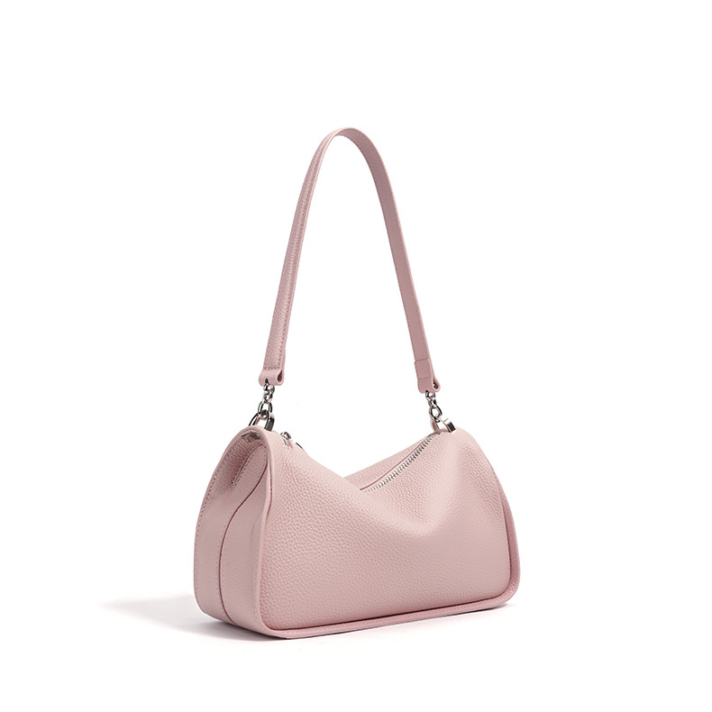 DEEPKEE original nubuck handmade full-grain genuine leather cowhide bag 閒趣手提單肩腋下包 斜挎女包 波士頓包 XA2010 號