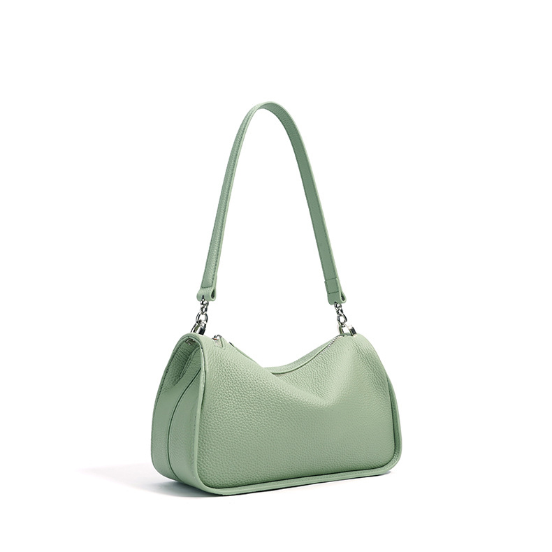 DEEPKEE original nubuck handmade full-grain genuine leather cowhide bag 閒趣手提單肩腋下包 斜挎女包 波士頓包 XA2010 號