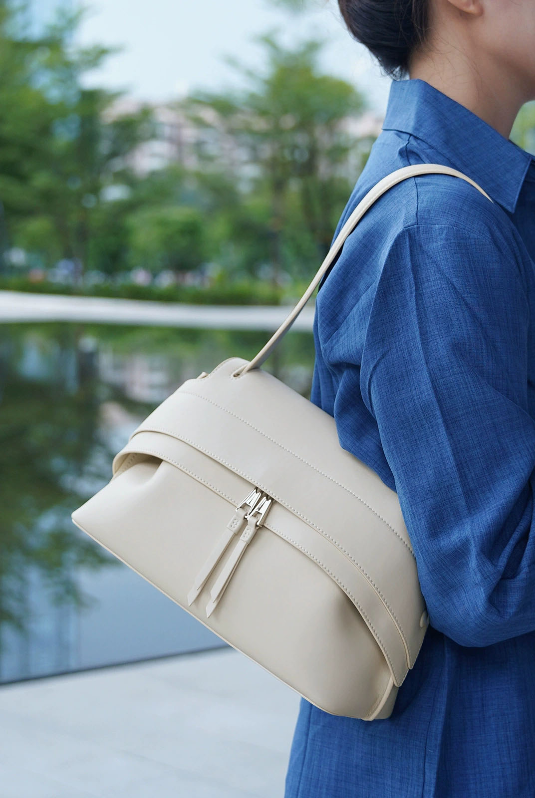 DEEPKEE original nubuck handmade full-grain genuine leather cowhide bag 真皮百搭時尚個性大嘴包 XA2018 號