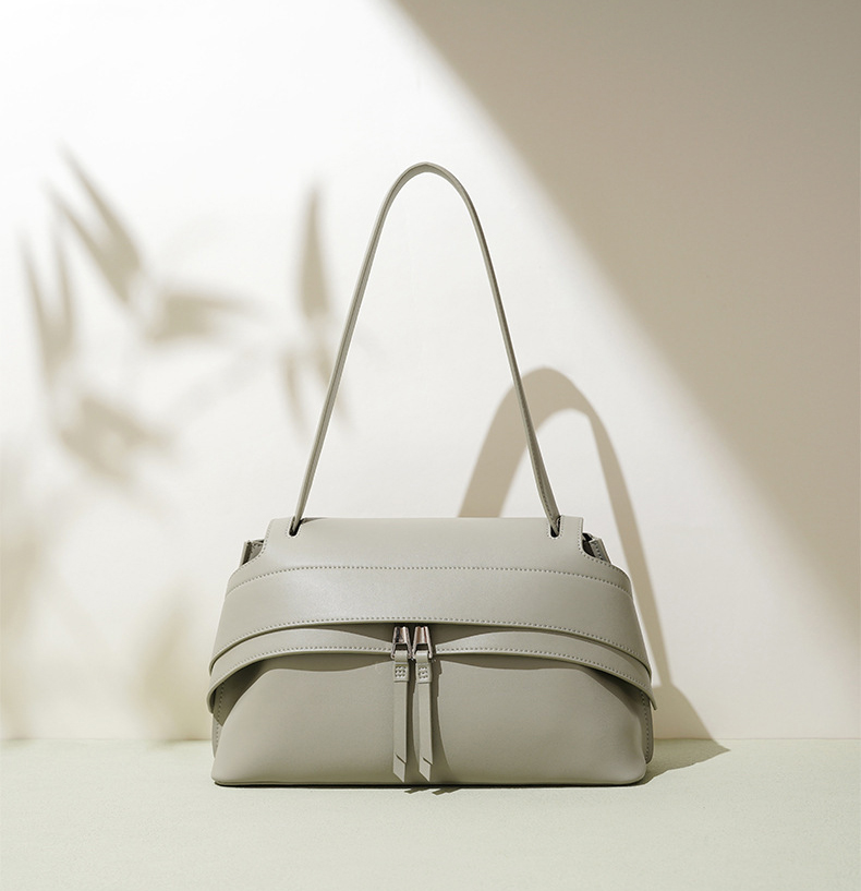 DEEPKEE original nubuck handmade full-grain genuine leather cowhide bag 真皮百搭時尚個性大嘴包 XA2018 號