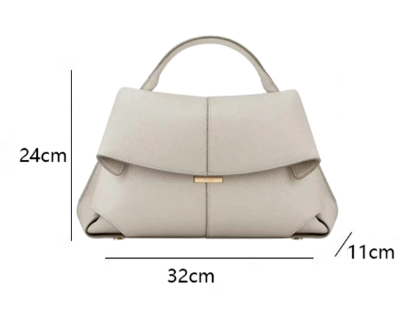 DEEPKEE original nubuck handmade full-grain genuine leather cowhide bag 微笑包法國波靈恩小眾真皮女包 YY-8132 號