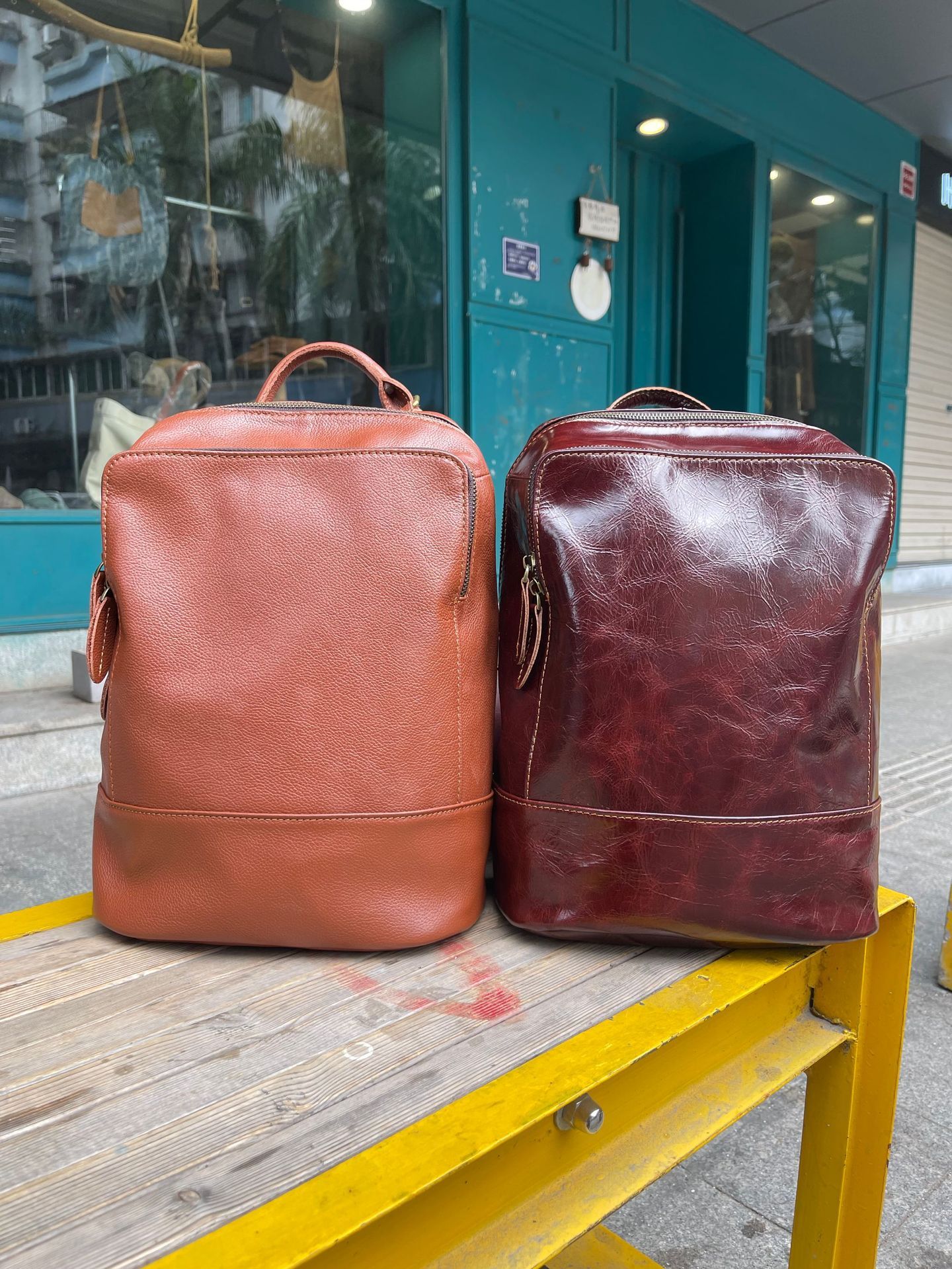 香港狄記手工製作 - 植鞣皮雙肩包701號