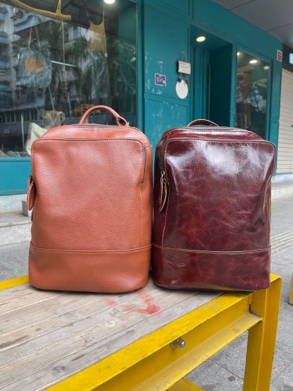 香港狄記手工製作 - 植鞣皮雙肩包701號