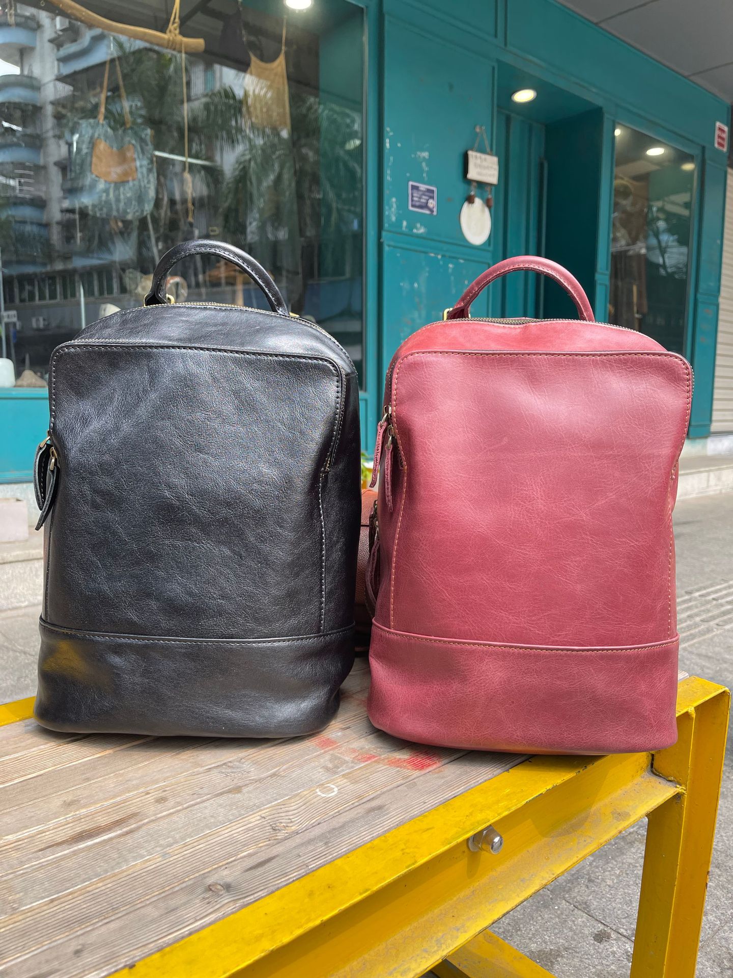 香港狄記手工製作 - 植鞣皮雙肩包701號