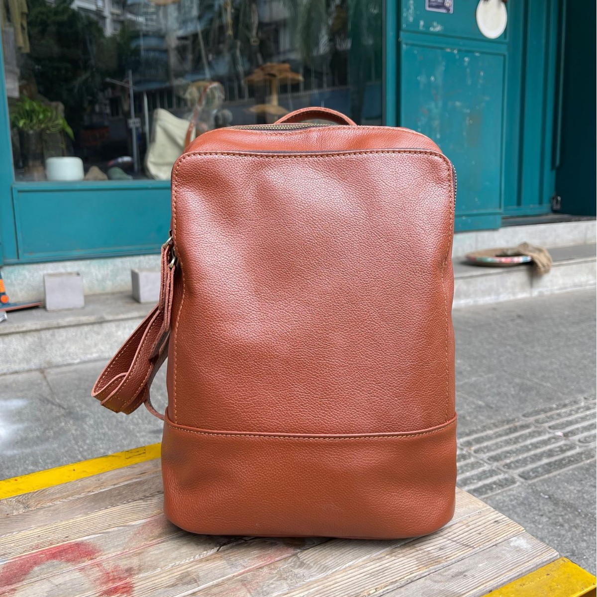 香港狄記手工製作 - 植鞣皮雙肩包701號