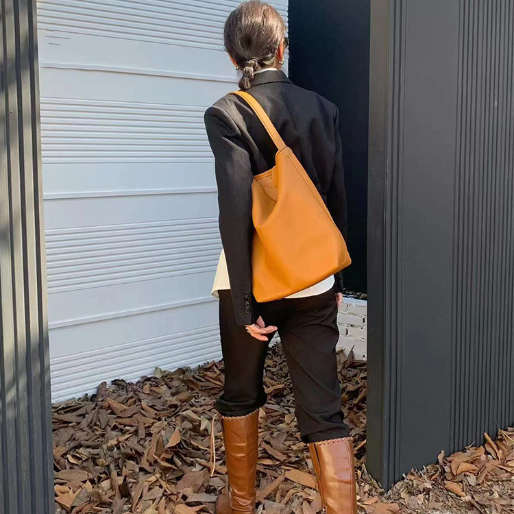 DEEPKEE BAGS ROW 大號荔枝紋購物袋包 6803號