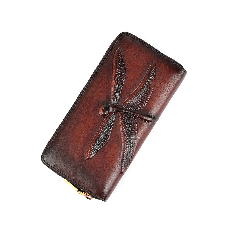 DEEPKEE BAGS 蜻蜓壓花 二折り長財布 9631號